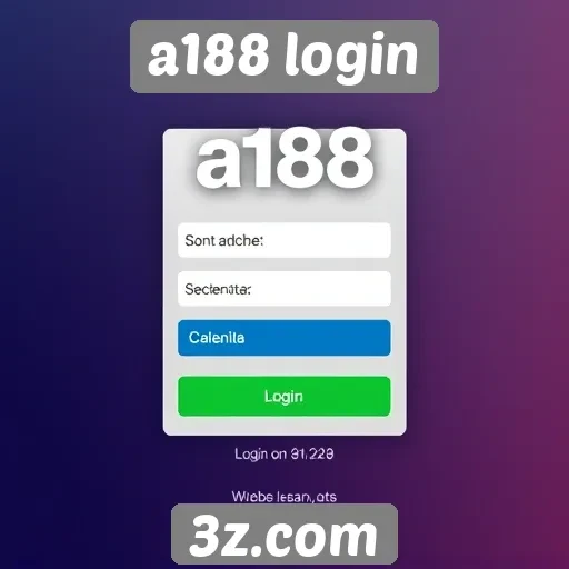 Novidades na interface do a188 login