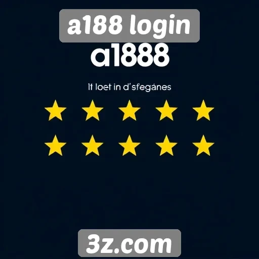 Avaliações de usuários sobre a188 login